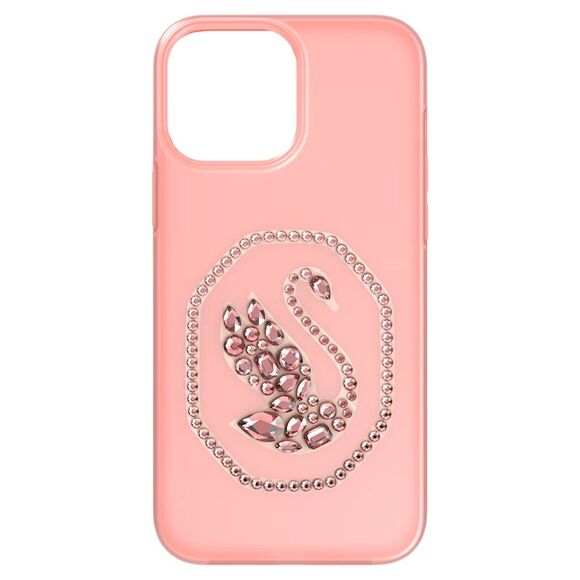 Swarovski Smartphone Case Swan Iphone 13 Pro Max Pale Pink - Picture 1 of 3